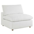 thumbnail image 4 of Modway Commix Down Filled Overstuffed Armless Chair in Pure White, 4 of 9