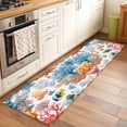 thumbnail image 2 of Colorful Coral Area&nbsp;Rug 2x6ft Watercolor Fish Non-Slip&nbsp;Washable Square&nbsp;Rugs Soft Felt Indoor Floor Mat for Bedroom Kitchen Living Room Bathroom, 2 of 9