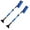 Blue-2PCS, variant on Ice Scrapers for Car Windshield, Snow Brush for Car, 33" Extendable Snow Removal Tool with 360° Rotating Brush, Winter Automotive Exterior Accessories for Cars, Trucks, and SUVs