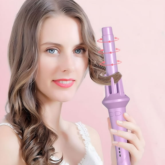 HIBIBUD 2 Inch Curling Iron, Ceramic Curling Iron, Auto Rotate Left Rotate Right Rotate Barrel Produces Classic Curls 鈥?For Use On Short, Medium, Long Hair