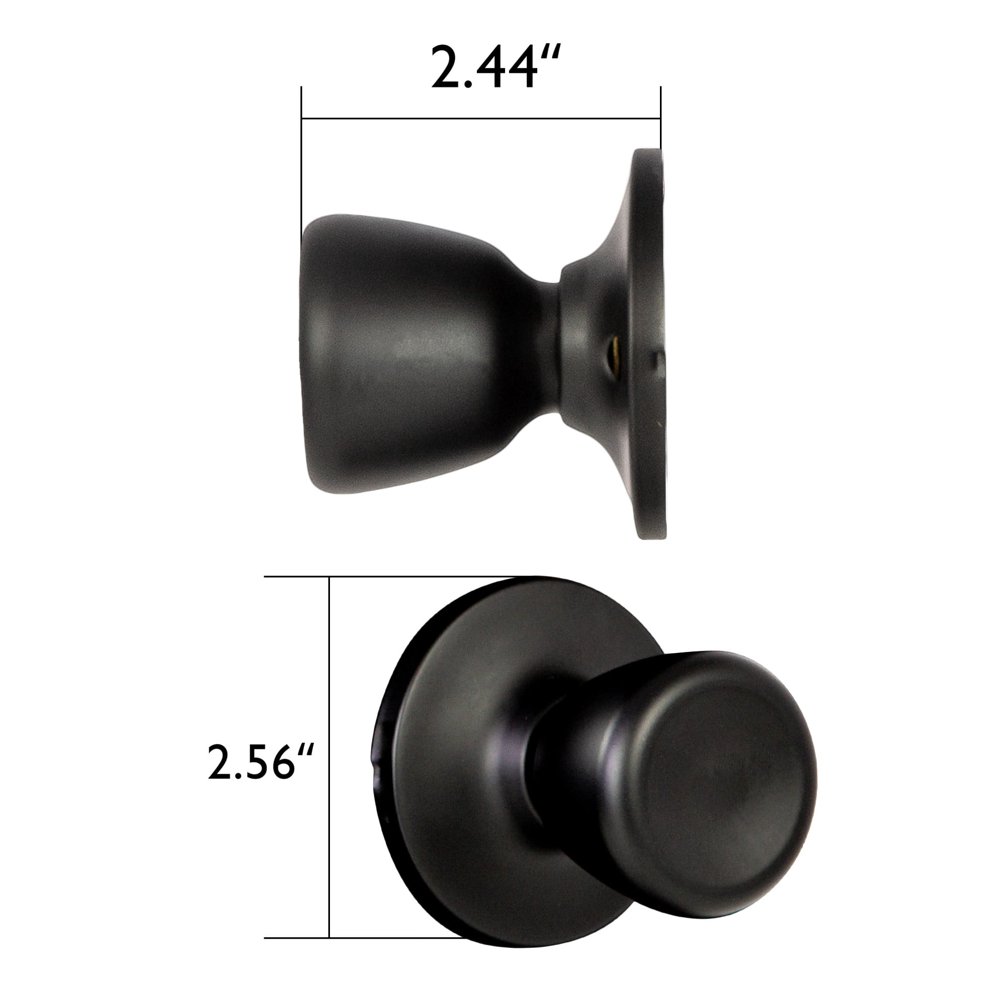 Terrace Matte Black Dummy Door Knob