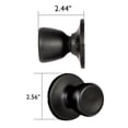 thumbnail image 2 of Terrace Matte Black Dummy Door Knob, 2 of 7
