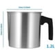thumbnail image 3 of Jarra para hacer velas, jarra de metal para derretir cera, taza de cera para derretir, crisol para hacer velas, bandeja para verter para el hogar, tienda de velas [1,2 l], 3 of 3