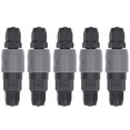 thumbnail image 2 of Kozecal Pneumatic Fittings, Tight Buckle  Self Locking Wear Resistant 5 Set Plastic Steel Pneumatic Quick Connector Non Rust  C Type For Air Compressor, 2 of 8