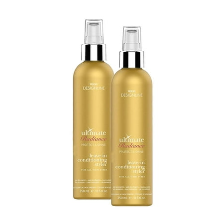 Deep Conditioning Hair - Ultimate Radiance Leave-In Conditioning Styler, 8.5 oz - Regis DESIGNLINE - Deep Conditioner Treatment that Reconstructs Damaged Hair and Repairs Split Ends (8.5 oz (2 pack))
