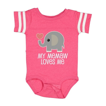 

Inktastic Memaw Loves Me Grandchild Gift Baby Boy or Baby Girl Bodysuit