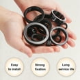 thumbnail image 4 of 48pcs Wire Grommet, 24.8mm Mounting Dia Plastic Grommets Cable Hose Snap, Black, 4 of 6