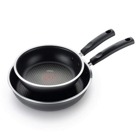 

T-Fal B061S264 18 & 10 in. Signature & Fry Pan Set Gray - 2 Piece