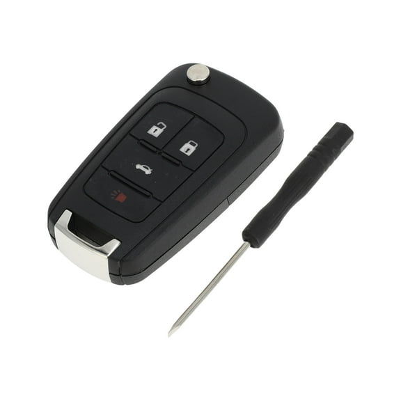 Unique Bargains 4 Buttons Key Shell Case for GMC Terrain 2010-2022 for Chevrolet Sonic 2012-2018 Keyless Entry Remote Key Fob Replacement Case