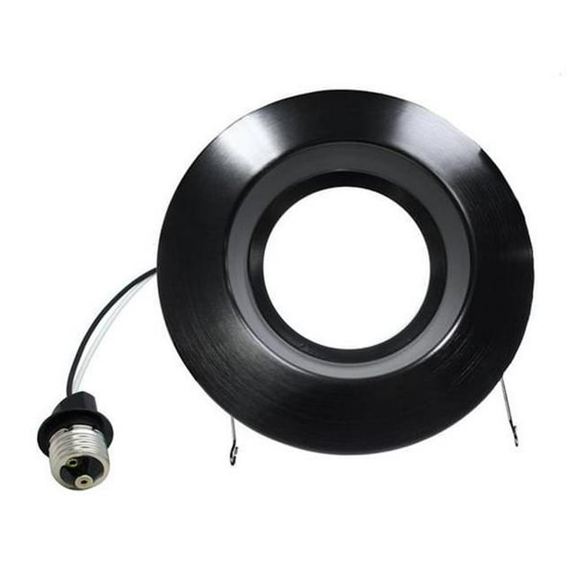 Nicor Lighting DLR565081205KBK 5-6 in. Indoor Recessed LED Light Fixture - Black