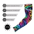 thumbnail image 5 of ALAZA Rainbow Leopard UV Sun Protection Arm Sleeves UPF 50+ Compression Cooling Sleeve 1 Pair, 5 of 7