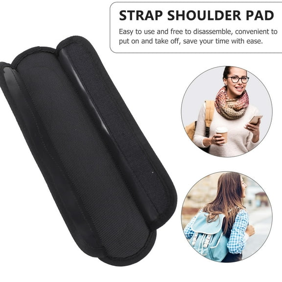 WHAMVOX Black Shoulder Pads for Backpack Straps 1Pcs with Moisture and Heat Reduction