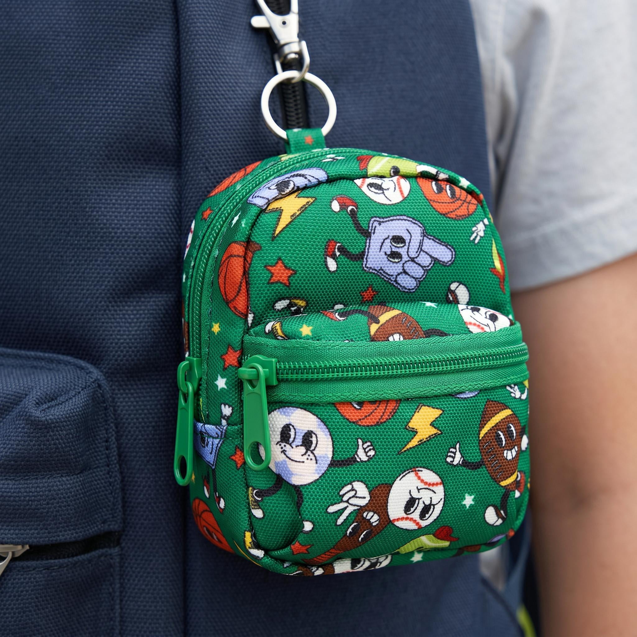 Pen+Gear Mini Sports Backpack Charm, Green, 3.55 inch
