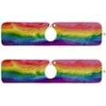 thumbnail image 2 of Coolnut 3d Rainbow Stripes Sink Splash Guard for Faucet 2 Packs Faucet Absorbent Mats, Lgbt Faucet Handle Drip Catcher Quickly Drying Mat for Kitchen Counter Bathroom, 30"x5.5" RV, 2 of 7