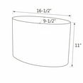 thumbnail image 6 of Aspen Creative 37041 Transitional Oval Hardback Shaped Spider Construction Lamp Shade in Off-White, 16 1/2" wide (9 1/2" + 16 1/2") x (9 1/2" +x 16 1/2") x 11", 6 of 6