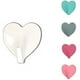 thumbnail image 3 of Wosthever 6 uds ganchos de tela de toalla autoadhesivos en forma de corazón sin necesidad de taladrar organizador adhesivo de acero inoxidable Almacenamiento y organización del hogar blanco, 3 of 6