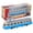 Blue, variant on Suodoka 1:90 Pull Back Alloy City Train Car Model Toy with Lights and Sounds - Includes LR44 Battery - Decoration & Play Vehicle for Children (Red) (7.28 inches / 18.5 cm)