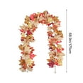 thumbnail image 2 of Wedding Fireplace Mantel Wall Hanging Maple-Leaf Garlands Artificial Fall Vine Garland for Halloween Thanksgiving Christmas Decor, 2 of 6