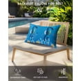 thumbnail image 3 of Summer Coastal Outdoor Head Resting Pillows with Insert Ocean Blue Seahorse Jellyfish Nautical Coral Bubble 1 Pack Waterproof Lumbar Pillows with Elastic Strap for Patio Recliner Beach Chair, 12"x20", 3 of 7