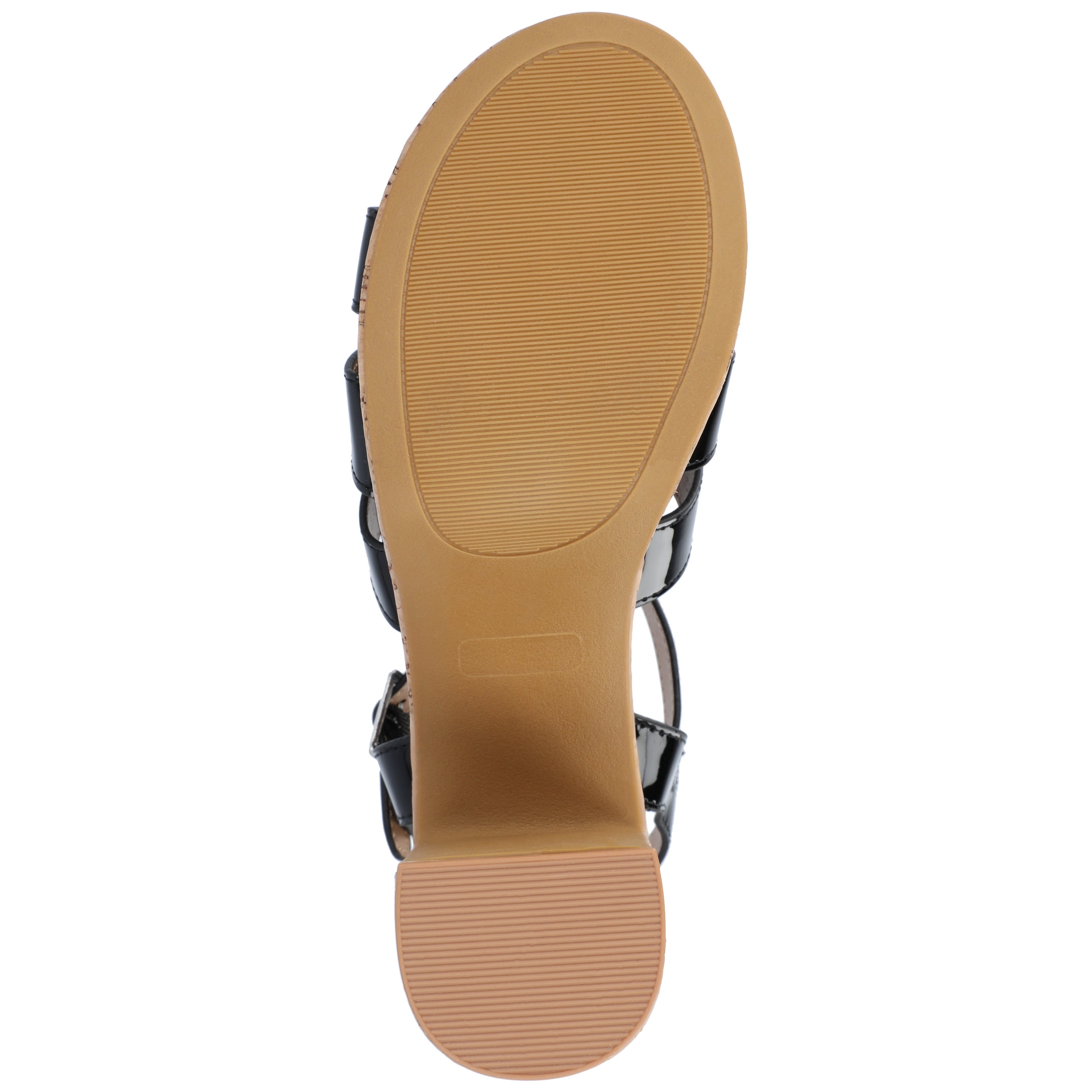Journee Womens Jania Buckle Platform Sandals