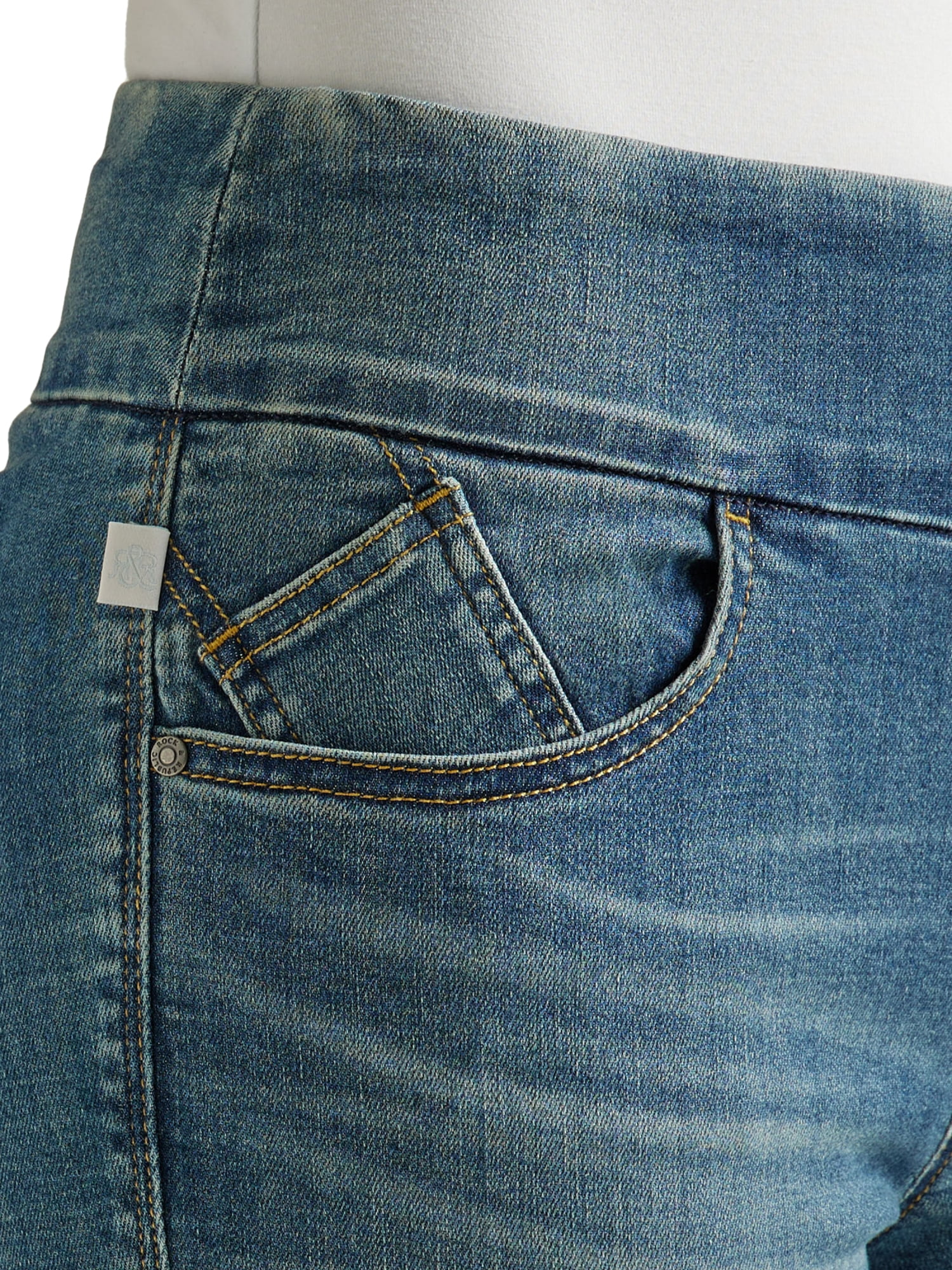 Rock & Republic Women’s Denim Rx Fever Pull On Bermuda Shorts