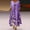 Purple, variant on Babysbule Dresses For Women Ladies Casual Floral Print O-Neck Long Sleeve Irregular Loose Long Dress