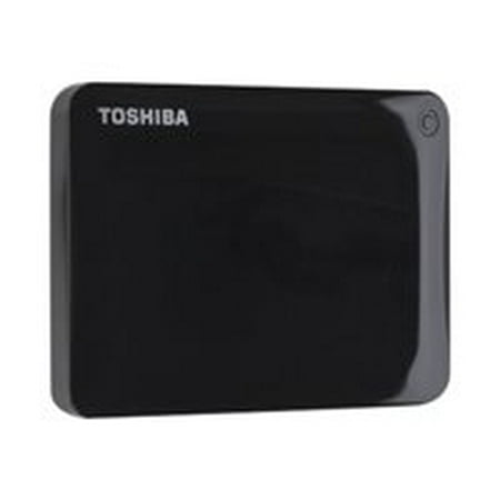 Toshiba Canvio Connect II - Hard drive - 1 TB - external (portable) - USB 3.0 - 5400 rpm - buffer: 8 MB - black - with 10GB free Cloud Backup (30 days) - for KIRA 10; Port���g��� Z20, Z30; Satellite L55; Satellite Fusion 15; Tecra C40, C50, Z40,