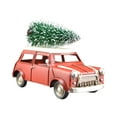thumbnail image 2 of Christmas Retro Truck with Tree for Dinning Table Centerpiece Bedside Table large, 2 of 8