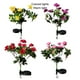 thumbnail image 3 of Toystoory Lámpara solar de ahorro de energía multiusos con luz de azalea para jardín, elección de regalo, flores Decoración Rojo Lámpara de calentamiento, 3 of 6