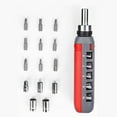 thumbnail image 4 of Qholemyo 14 In 1 Multi-angle Screwdriver Set Ratchet Hand Shaped Screwdriver Bent Plum Cross Screwdriver Head Hand Tools, 4 of 8