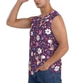 thumbnail image 3 of Picia Cute Squirrel Floral mens Cotton Tank Undershirts , Moisture-wicking Ribbed Tanks, Lightweight Cotton Tank Undershirts-3X-Large, 3 of 8