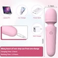 thumbnail image 4 of Masajeador KINGWAND mini impermeable recargable por USB con 10 modos de vibración, 4 of 6