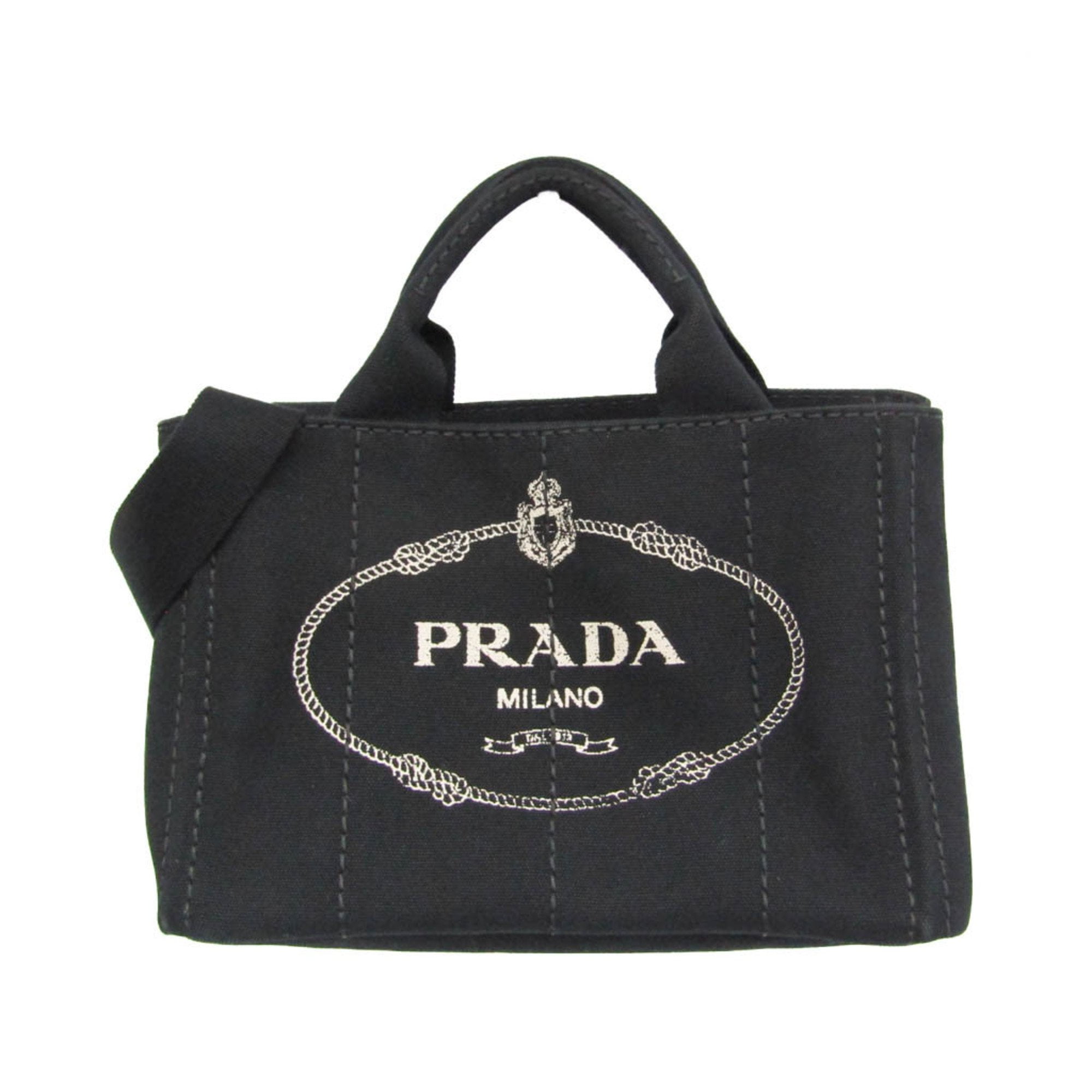 バッグ PRADA CANAPA CANVAS LIGO TOTE HAND BAG Pre-Owned Prada Canapa B2439G Women's Canvas Shoulder Bag,Tote Bag