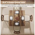thumbnail image 3 of Fnova 40" Executive Desk, Dining Table for 4 People, Modern Farmhouse Wooden Kitchen Table, Large Office Computer Desk for Home Office (Chairs Not Included), 3 of 11