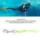 thumbnail image 4 of Cordón De Muñeca, Cordón De Buceo Cuerda De Nailon Multifuncional Con Gancho De Acero Inoxidable Para Fotografía Subacuática Accesorios De Buceo Y Deportes Al Aire, 4 of 7