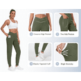 thumbnail image 5 of Rosvigor Plus Size Yoga Joggers Women Athletic Pants for Women Elastic Crossover High Waisted Tapered Casual Pants with Pockets, 5 of 8