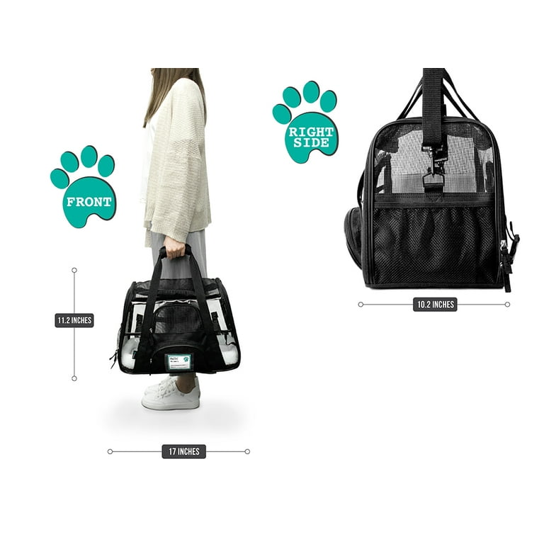 Travel In Style With This Soft & Transparent Pet Carrier - Perfect