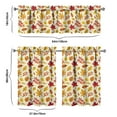 thumbnail image 6 of Fall Kitchen Curtains 36 Inch Short - 3 Panel Set, Autumn Harvest Print, Rod Pocket Window Treatment for Thanksgiving, Farmhouse, Cafe, Living Room - Machine Washable, 6 of 6