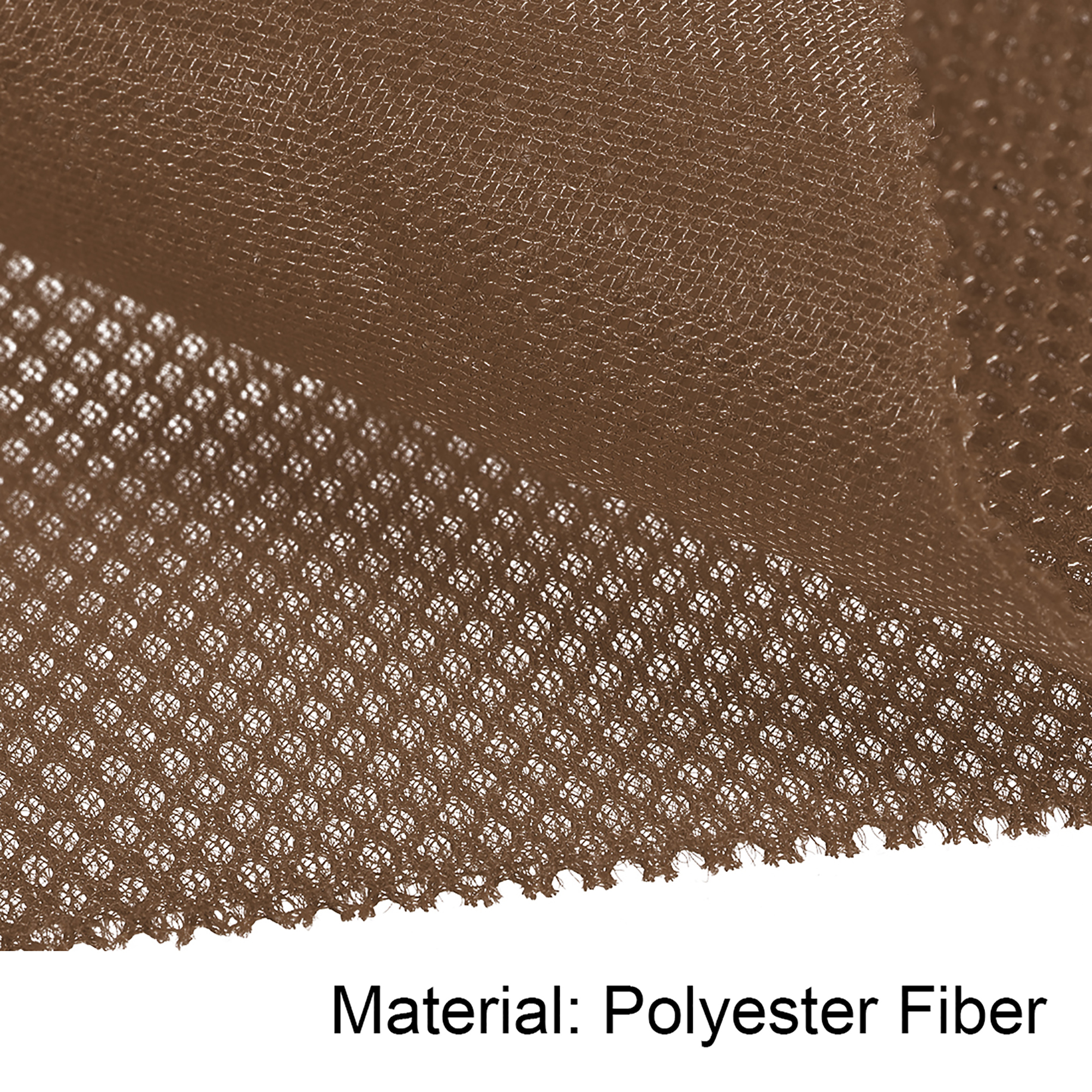 Uxcell Speaker Grill Cloth Polyester Fiber Stereo Mesh Fabric Brown 0.5x1.45m