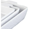 thumbnail image 5 of 3 Pack Baking Dish, Ceramic Bakeware Set, Porcelain Baking Pan Deep with Handles, Rectangular Casserole Dish for Oven, Lasagna Baking Pans for Baking, Cooking, Wedding Gift, 5 of 7