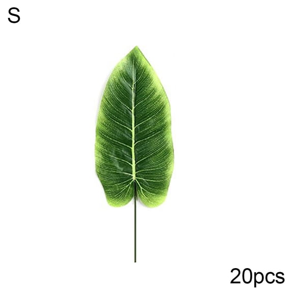 Grandest Birch 60Pcs Artificial Plant Fake Banana Leaf DIY Flower Arrangement Home Party Decor,S