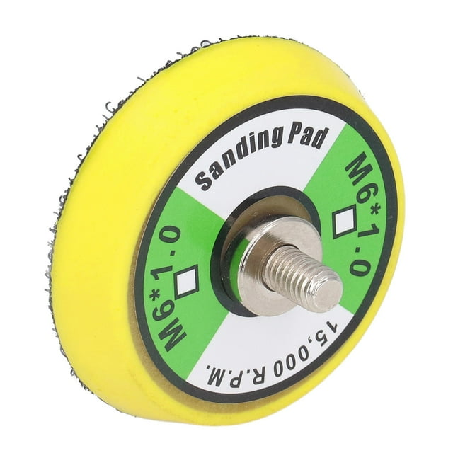 Polisher Backing Pad, Hook And Backing Plate Standard Easy Remove Flexible Or Rigid Fast Oscillation Speed Durable For Industrial For Polishing 2in M6x1 Thread 15000RPM,3in M6x1