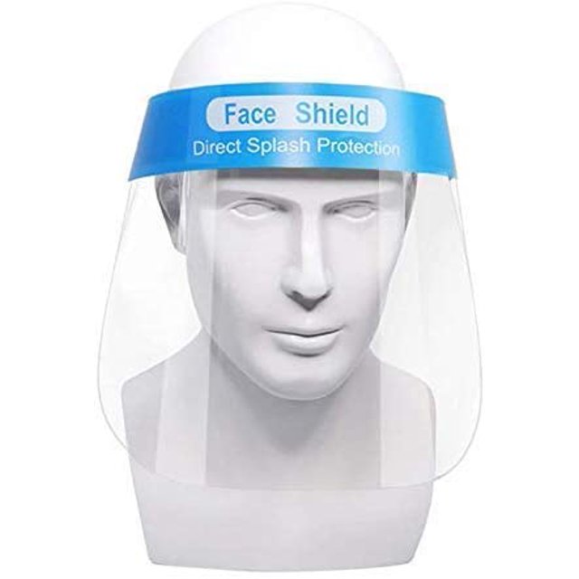 5 Pcs Jagmohan Inc Sécurité Face Shield Réutilisable Transparent Capuchon de Protection Complète / Protéger les Yeux et le Visage avec Film Transparent Protecteur Bande Élastique / Expédié de Toronto, Canada