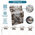 thumbnail image 6 of Grey Rabbits Table Runner - 36 Inch Long Pine Cones Brown Plants Grey Checkered Farmhouse Cotton and Linen Blended Dress Scarves Farmhouse Table Runner for Kitchen Dining, Coffee Table, 13" x 36", 6 of 8