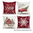 thumbnail image 2 of Monstrate Funda de almohada de Navidad de 4 piezas con cremallera para fiesta, funda de almohada de Navidad, decoración protectora, adorno para Kits de decoración para fiestas, 2 of 6