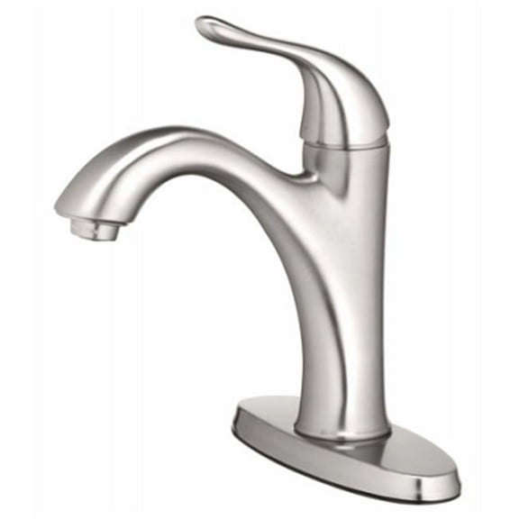 Homewerks Worldwide 242095 HomePointe Lavatory Faucet with Single Lever Handle - Brushed Nickel