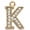 Blue, variant on Silver-tone Large Clear Crystal Lightning Bolt - Large Goldtone Crystal Initial - A - Charm Necklace, 17.5"+2"