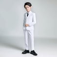 thumbnail image 3 of Lycody Boys Suit for Kids Tuxedo Wedding Ring Bearer Outfit Boy Formal Suits 5 Piece Slim Fit Dresswear Suit Set, 3 of 9