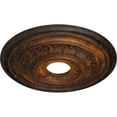 thumbnail image 3 of Ekena Millwork 17 5/8"OD X 3 5/8"ID X 1 7/8"P Orleans Ceiling Medallion (Fits Canopies up to 4 5/8"), Hand-Painted Rust, 3 of 7