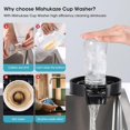thumbnail image 5 of (B)Automatic Sink Glass Rinser, Kitchen Sink Glass Washer, Kitchen Sink Accessory for Home, Bar and Restaurant - Baby Bottle Cleaning, 5 of 5